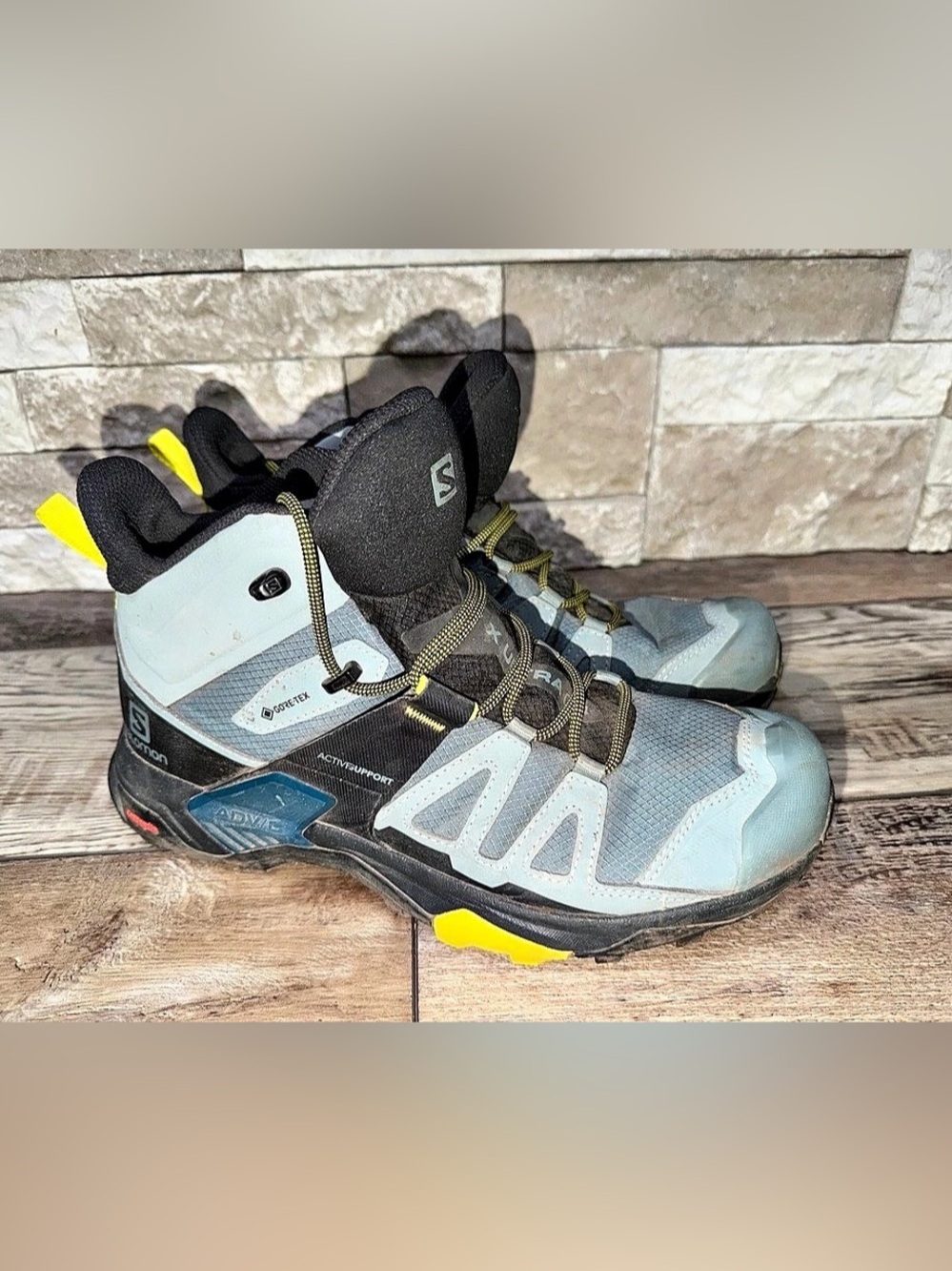 Salomon X Ultra 04 Mid Gore-Tex 416246 Gray~Trekking Winter~Hiking Mens Sz 9.511
